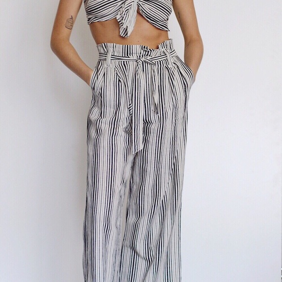 Striped Wide Leg Pant - Picture 7 of 7